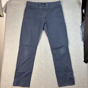 J. Crew‎ Mercantile Flex Slim Straight Chino Pants Men's 31x30 Flat Front Blue